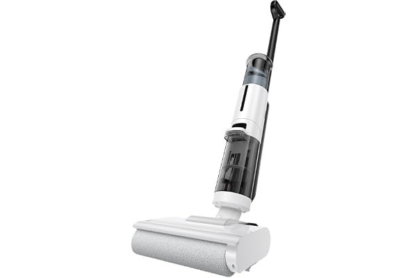 JONR ED12 Lite Aspirateur Eau et poussière sans Fil avec Batterie, Brosse de Nettoyage des Bords 1 mm, Fonction autonettoyante, aspirateur Humide pour sols durs, Poils d'animaux