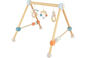 Bieco bambini Palestrina neonato legno | palestra neonati | tappeto sensoriale | giocattoli legno