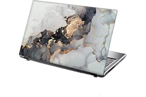 15.6 INCH TAYLORHE SKINS TaylorHe 13-14 inch Laptop Skin Vinyl Decal MADE IN ENGLAND Beautiful Abstract Painting Gold Grey