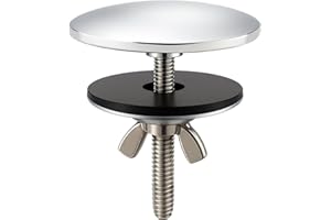 XNTONG - Wasserhahn Lochabdeckung, 5 cm Wasserhahn Loch Abdeckung, Verchromte Messing Spülbecken Abdeckung, Geeignet für Spülbeckenlochstopfen für Zuhause Küche und Bad, Lochabdeckung Spüle (Silber)