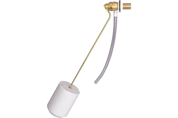 Wirquin 10724137 Chasse d'eau wc robinet flotteur à alimentation latérale F2, laiton
