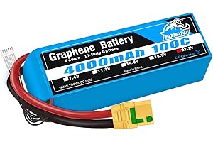 YOWOO POWER Yowoo 6S lipo 22,2V 4000mAh 100C grafene Batteria RC batteria, con connectore Anti-Scintilla Amass XT90S per RC FPV Racing UAV Drone Evader BX RC Veicolo Auto LKW Truggy RC Nave RC Modells RC Hobby