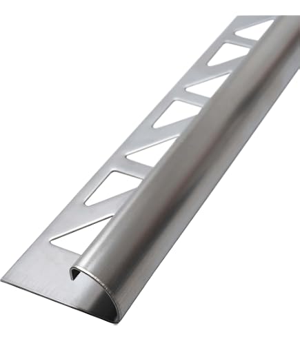 Außenecken-Profil Für Fliesen Aus Edelstahl V2A - 11 Mm Höhe, Gebürstet, Für Stabile Kanten