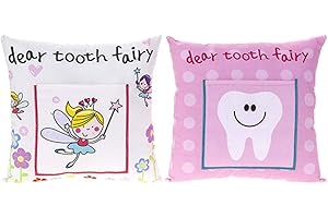 PMS Tooth Fairy Coussin 2 Différents Modèles Rose ou Blanc - 20x20cm
