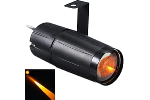 ‎LIXADA Lixada Pinspot LED DJ Effect Light, Party Club Bar Stage Lamp, AC90-240V 10 Watt LED Mini Beam Spot Stage Light for Disco KTV Bar Club Party Entertainment DJ