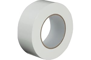 GTSE - Robusto nastro americano - Nastro adesivo telato bianco - 48 mm x 50 m - Impermeabile - Per riparare, fissare, legare, rinforzare e sigillare - 1 rotolo