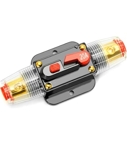 50Amp -100Amp Disjoncteur Réinitialiser Porte-fusible Voiture Bateau Porte-fusible étanche 12-24V Nouveau 60A