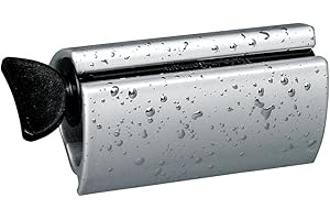 HOMEXPERT Home Xpert Tubenentleerer TUBENLEER, Tubenquetscher, Tubenausdrücker, Tubenpresse, Tubenschlüssel, chromfarben mit Wassertropfen-Design