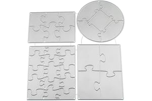 ZDNT Stanzschablonen Prägeschablonen Puzzle Stanzmaschine, Puzzle Prägeschablone, Schneiden Schablonen Papier, Metall Stanzschablone Für Scrapbooking, DIY Handwerk Karten machen
