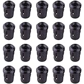 YIXISI 100pcs 3mm LED Porta Clip in Plastica, Portalampada Diodo, Supporti per Lampada a Sospensione (Nero)