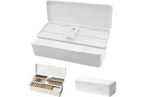 GD HUA Scatola per batteria, scatola per batteria, scatola di immagazzinaggio della batteria, a doppio strato, offre spazio per 41 batterie AA, 55 batterie AAA, 19 batterie a bottone, batterie non