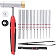BIRCHWOOD CASEY Armorer's Hammer and Punch Kit | Durable Versatile Gunsmithing Multi-Piece Tool Set | 11 Punches, 4 Hammer Heads, Tweezer, Magnetic Strip & Case Included