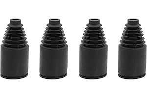 smTSRC Plastics Axle Boot 4PCS Kit For Drive Shafts Suitable 1/5 HPI Rovan Km Mcd Redcat Rcmk BAJA 5b Truck Rc Car Parts (Black)