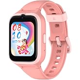 Buff Kids Watch Play 4.5G Sim Kartlı Akıllı &Ccedil;ocuk Saati GPS Konum Takibi G&ouml;r&uuml;nt&uuml;l&uuml; G&ouml;r&uuml;şme (Pembe)