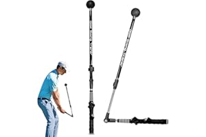 ‎LES-THERESA Les-Theresa Golf Schwungtrainer, Faltbarer Golf Trainingshilfen korrektes Schwingkorrekturwerkzeug Sporthaltung verbessern Schwunggeschwindigkeitstraining die perfekte Trainingshilfe