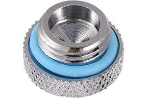 ASHATA Richer-R Water Cooling Plug,5Pcs Brass G1/4 Thread Screw-In Water Stopper Plug for PC Water Cooling System