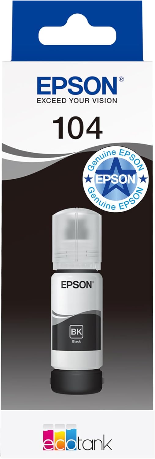Epson 104 Black Ink 65ml Refill Bottle