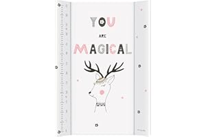 Schnucky Wickelauflage - Baby Wickelunterlage 50x70 cm, Wickeltischauflage, wasserdischt und abwaschbar, 2 Keil Wickelmulde für Babybett geeignet - Magisch