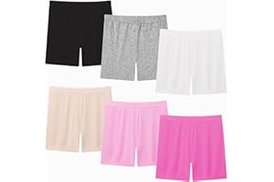 Moitiy Radlerhose Kinder Kurze Hose Mädchen Sporthose Turnhose Mädchen Kruz Leggings Sport Shorts Hosen Kinder Sportleggings 2-12 Jahre 6 Paar