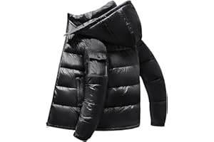heekpek Veste Homme à Capuche Manteau Homme Hiver Blouson Chaude Hydrofuge Parka Manteaux Matelassée en Coton Vestes de Randonnée Ski