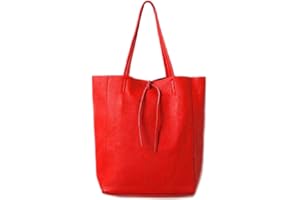 LeahWard Large Leather Hobo Shoulder Bag, Women's Genuine Italian Hand Made Leather Shoulder Bags, Soft Leather Handbags, A4 College School Work Business Bags