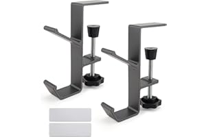 Mailfull Cuelga Bolsos Mesa 2 Piezas Soporte Auriculares Mesa Colgador Bolso Mesa Ajustable Colgador de Bolsos Multifuncional para Colgar Llaves Bolsos Sombreros y Paraguas