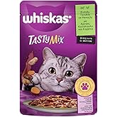 Whiskas Pouch Tastymix Sos İ&ccedil;inde Kuzulu Tavuklu Ve Havu&ccedil;lu Yetişkin Kedi Konservesi 85 Gr