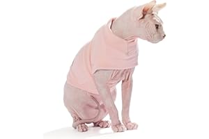 Caracaleap Hund Pullover - Weiche und Warm T-Shirt Hunde Winter Frühling Kleidung Mantel Katzenpullover Pullover Sweater Weich Fuzzy für Kleine Hunde Katzen M Rosa
