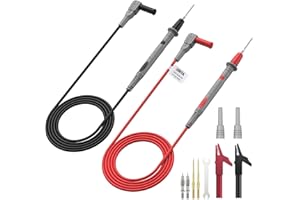 BINTA Multimeter Test Leads Kit for Home DIY, Electrical Test, Car Maintenance, Test Leads Kit with Replaceable Test Probes, Alligator Clips