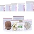 CLassiC Eco Friendly Bags 2.5" x 3.5" Small Ziplock Plastic Bags, 200pcs Reusable Clear Storage Bags for Seeds, jewellery, Samples, Coins, Pills, Snacks