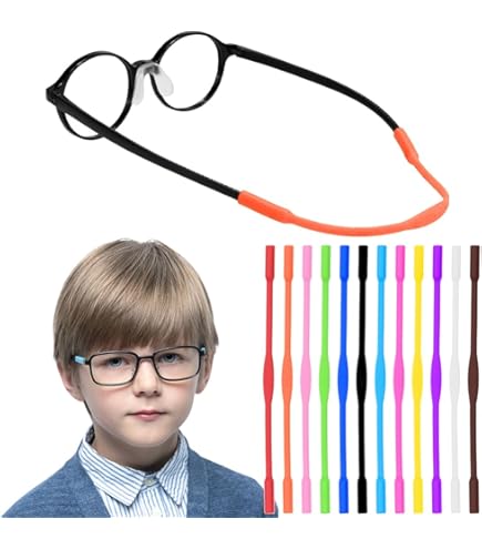 10 Pezzi Cinturino Per Occhiali In Silicone - Fascia Antiscivolo Per Sport E Bambini