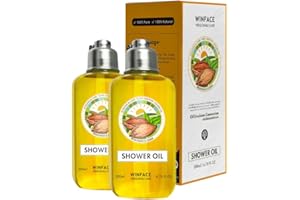 GENERIC Natural Plant-Based Shower Oil, 6 Botanical Extracts, Non-Greasy Formula, Easy Rinse, Nourishing and Cleans The Skin, Pure Oil Bath, Oil to Milk Formula-6.67 fl.oz of 2 Bottle