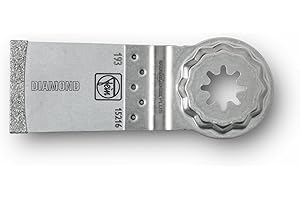 FEIN Lama da Taglio E-Cut Diamantata Cf. 1 pz., Largh.35 mm, Lungh.50 mm, Attacco StarlockPlus, per tagli su fibra di carbonio e vetroresina, aperture precise e tagli corti, Ideale per angoli e bordi