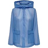 Only Onlacacie Short Rain Jacket Otw Provence Kadın G&uuml;nl&uuml;k Yağmurluk 15281928-PROVENCE Mavi