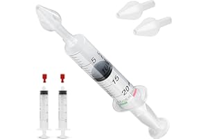 ITALSOLUTIONS Irrigatore Lavaggio Nasale Bambini e Adulti - Made in Italy - 2 Siringhe Grandi 20 ML 2 Tappini 2 Olive Nasali per Lavaggi Neonato (2 Siringhe 20 ML 2 Olive 2 Tappini)