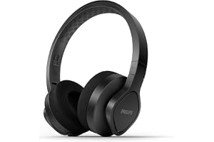 A4216BK/00 Trådlösa Sport Hörlurar On-Ear (35 Timmars Speltid, IP55-klassning för Damm-/Vattenskydd, Svalkande Öronkå