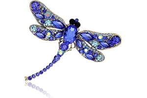 OENOTHERA Broche De Cristal En Forma De Animal, Conjunto De Broche De Mujer, Broches De Animales, Libélula Broche para Mujeres Niñas Regalo De Cumpleaños Suministros De Fiesta