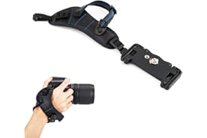 JJC DSLR Cámara Mano Correa de Muñeca con placa tipo U para Canon Nikon Sony Fujifilm Cámara Réflex Digital