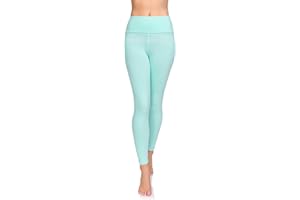 SOFTSAIL Leggings 95% Cotton Womens Leggings High Waist Leggings Full Length Ladies High Waisted Leggings Tummy Control Lady Legging Stretchy Pants Free Time Relax Walking