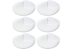 ACAN Tradineur - Pack de 6 bandejas y blondas redondas - Fabricación de cartón que incluyen blondas caladas 100% reciclables - Apto para uso alimentario - Ø 35 cm - Color Blanco