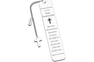 FLEURE ESME First Communion Gifts for Girls Boys Baptism Catholic Confirmation Gifts for Teens Boys Girls Kids 1st Holy Communion Gifts Christian Religious Bible Verse Gifts for Goddaughter Godson Women Men Faith