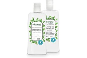 alkmene Bain de bouche sans alcool protection caries à l'eau de menthe bio - bain bouche végan protection x 6 sans silicones, parabènes, huiles minérales, PEGs, SLS, SLES (2x 500 ml)