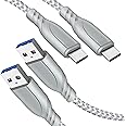 Cavo Caricabatterie Caricatore USB Type C Carica Rapida 2M+3M per Xiaomi Redmi Note 10/10 Pro/9/9 Pro/9T/9S/8 8T 7,Mi Note 10