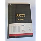 Gıpta Ajanda 2026 17x24 cm Ticari Kasa Ajandası, 432 Sayfa, Siyah
