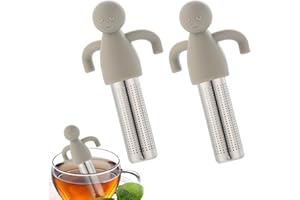 ZISHAN 2 Packs Tea Infuser for Loose Tea, Tea Strainer, Tea Strainers for Loose Tea, Cute Creative Tea Diffuser Steeper for Teacups Teapots Loose Herbal teas, Spices, Jasmine Tea Pearls