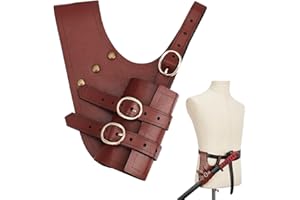 nbeads Étui pour Épée Médiévale, Étui D'Épée en Cuir pour Ceinture Fourreau D'Épée Porte Épée en Cuir PU Fourreau de Ceinture Renaissance pour Dague Chevalier Costume de Cosplay