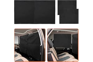 Hoedia 3 Pack Car Divider Privacy Window Curtains, Car Front and Rear Partition Curtain Removable Divider Sun Shade, Privacy Travel Nap Night Window Camping Detachable Simple Curtain Set