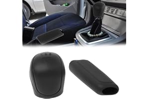 TUKNON Couvre Levier Vitesse Silicone, Couverture Frein Main Automatique, Couverture Vitesse Voiture Silicone, Couvre Frein Main Silicone, Anti Dérapant, Résistante, pour Voiture Décoration, 2 Pièces