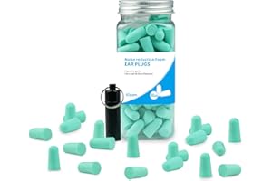 Gvolatee 60 Pares Tapones Oidos Cancelacion de Ruido, 38 dB SNR Oídos de Espuma Suave, Reutilizables Tapones Dormir Niños, para Protección Auditiva, Ronquidos, Relajarse, Trabajar, Estudiar, Viajes