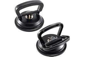 YUENGJGI Lot de 2 ventouses de 80 kg pour soulever le verre, le bois, les bosses, les carreaux de céramique, la réparation de tôle de voiture